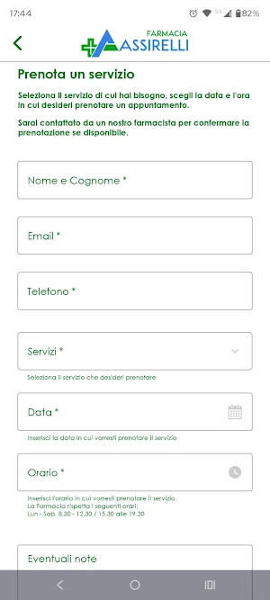 Farmacia Assirelli Screenshot 0