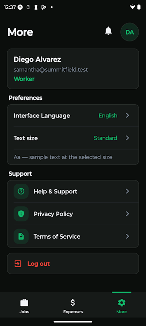 FieldCosts Screenshot 2
