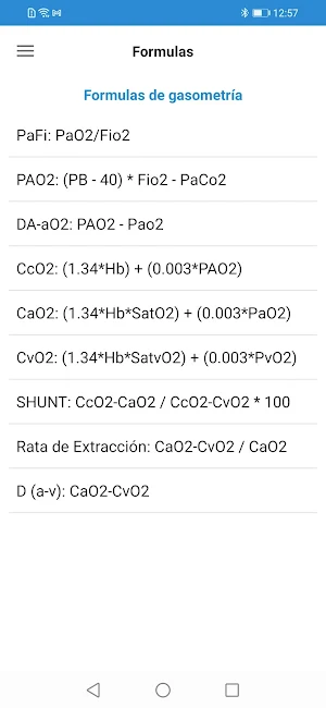 Gasometría Screenshot 2