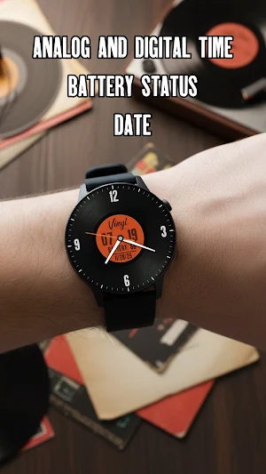 Vinyl Hybrid Watch Face Screenshot 1