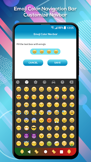 Emoji Color Navigation Bar - Customize Navbar Screenshot 3
