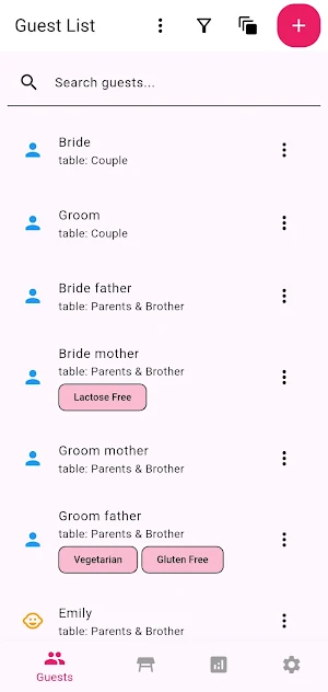 Wedding Tables Organizer Screenshot 0