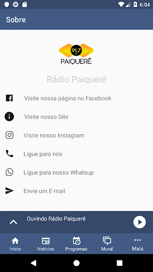 Rádio Paiquerê  91,7 FM Screenshot 3