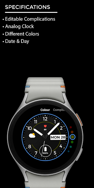 Night ver 75 - watch face Screenshot 3