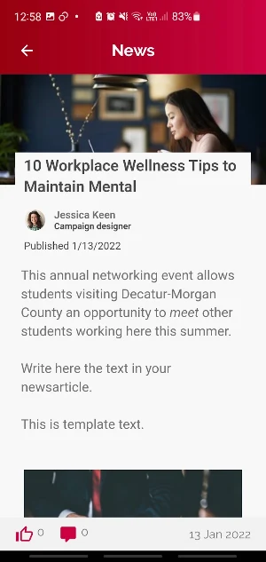 Kingswood Intranet Screenshot 3