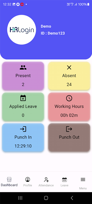 HR Login Screenshot 2
