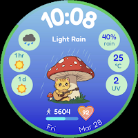 Weather Watch Face: Cat Sunny!