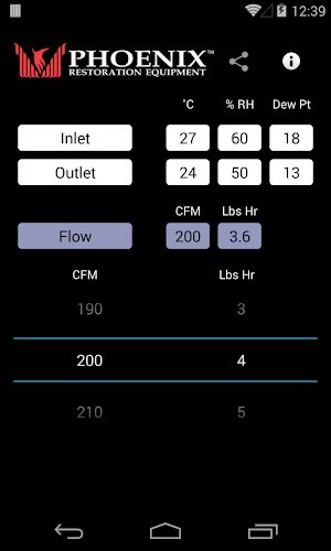 Phoenix Psychrometric Screenshot 1