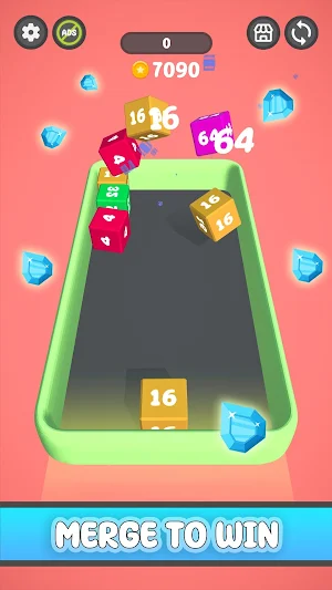 2048 Cube Flow Merge Games Screenshot 2