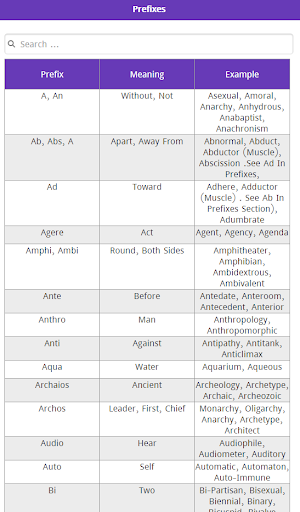 Prefixes Suffixes & Root Word Screenshot 2