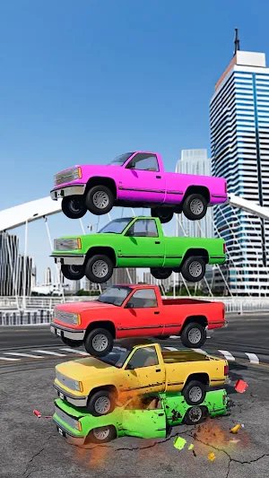 Beam Drive Colorful Car Crash Screenshot 2