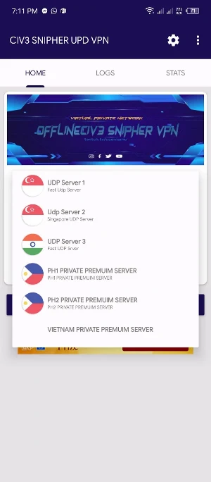 CIV3 SNIPHER UPD VPN Screenshot 2