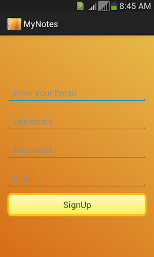 My Notes Screenshot 1