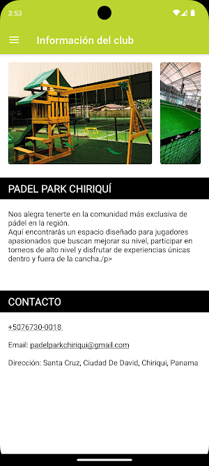 PadelPark Chiriquí Screenshot 0
