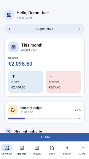 Domáce financie a doklady Screenshot 0