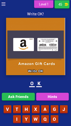 Amazon Gift Cards Task Levels Screenshot 0