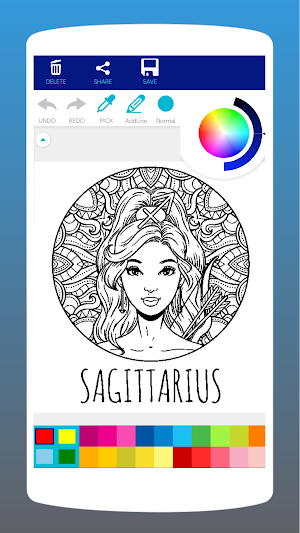 Zodiac Signs Coloring Book Screenshot 0