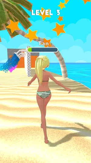 Suntan Run!-Summer body runner Screenshot 1