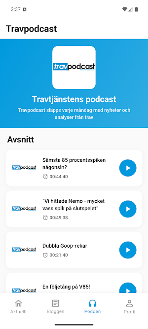 Travtjänsten Screenshot 2