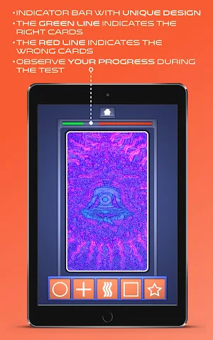 Zener Cards Perception Test Screenshot 3