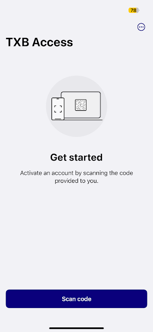 TXB Access App Screenshot 0