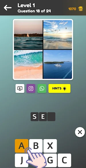 Quiz: 4 Pics Game, Guess The Word Screenshot 2
