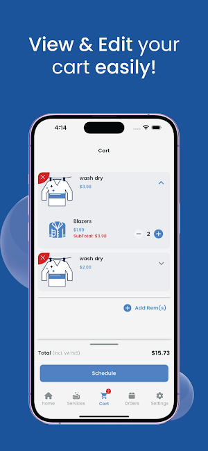 WashApp Screenshot 2