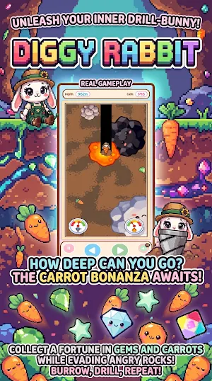 Diggy Rabbit! Screenshot 0