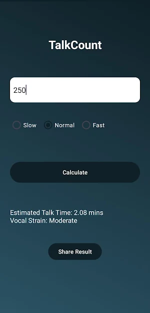 TalkCount Screenshot 1