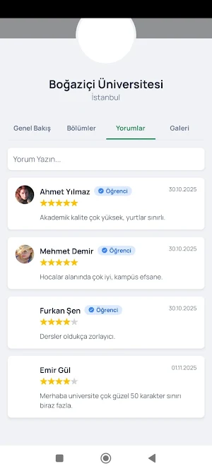 UniRehber Screenshot 1
