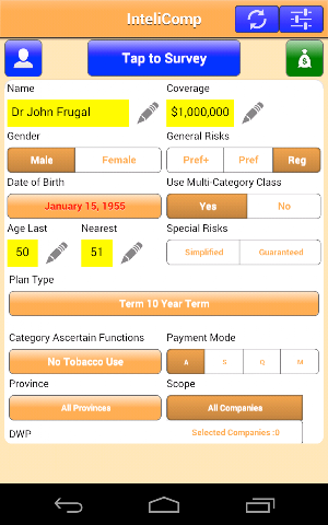 InteliComp life & term quotes Screenshot 0