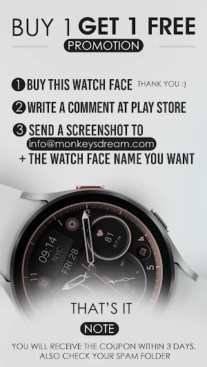 Dream 121 analog watch face Screenshot 3