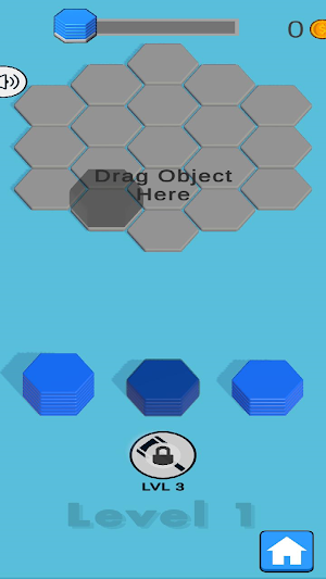Hex-Block Puzzles offline game Screenshot 1
