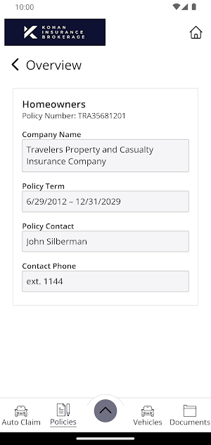 Kohan Insurance Mobile Screenshot 3