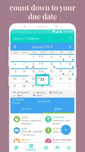 Ovia Pregnancy Tracker: Baby Due Date Countdown Screenshot 3