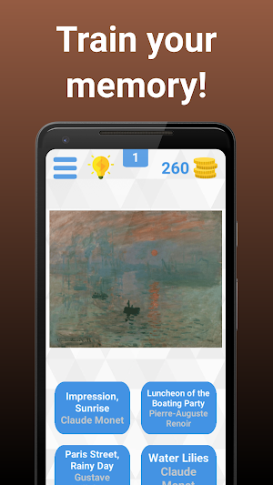 Art Quiz - Train Your Memory Screenshot 1