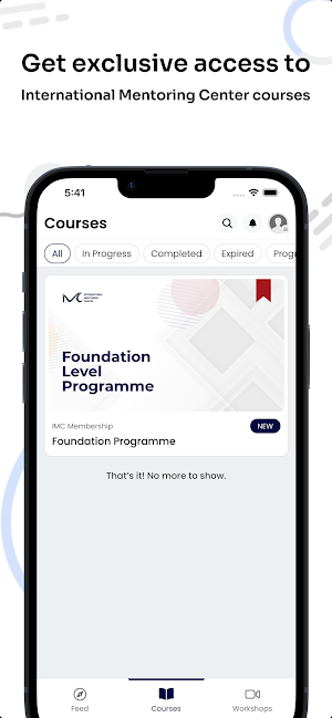 IMC Learning Portal Screenshot 2