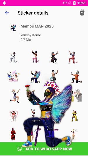 F F Stickers -WAStickerApps 2020 Screenshot 0