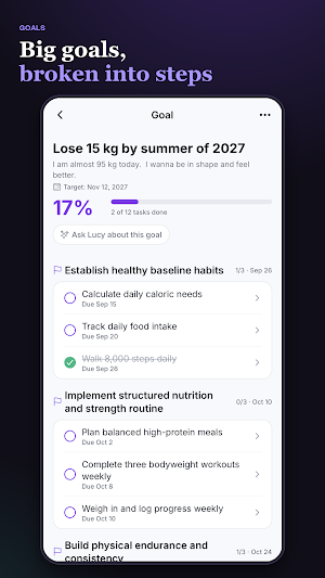Lucy: AI Notes, Tasks & Goals Screenshot 3