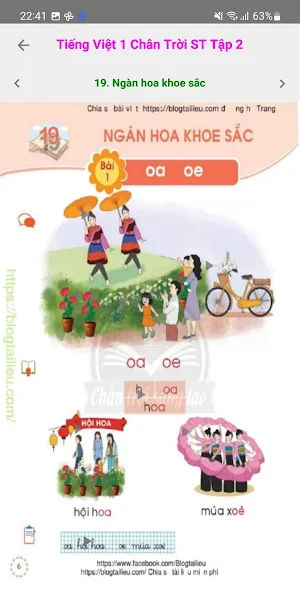 Tieng Viet 1 Chan Troi - Tap 2 Screenshot 1