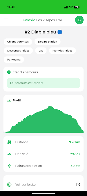 Les 2 Alpes Trail Screenshot 2