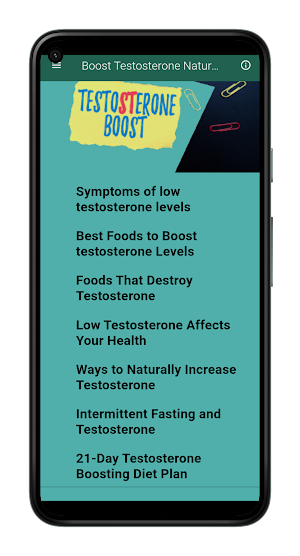 Boost Testosterone Naturally Screenshot 0