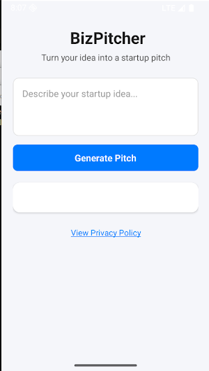 BizPitcher Screenshot 0