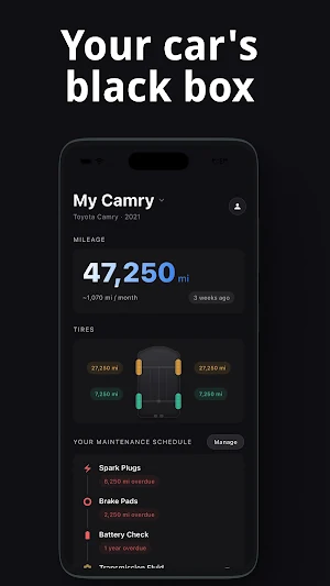 Mileage+: Car Service Log Screenshot 0