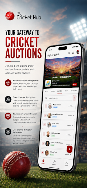 My Cricket Hub – Auction App Screenshot 3