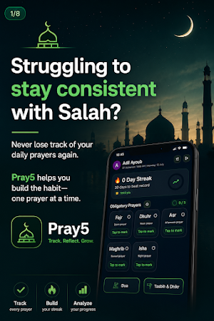 Pray5 – Daily Salah Tracker Screenshot 0