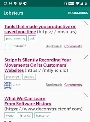 Lobster Reader Screenshot 1