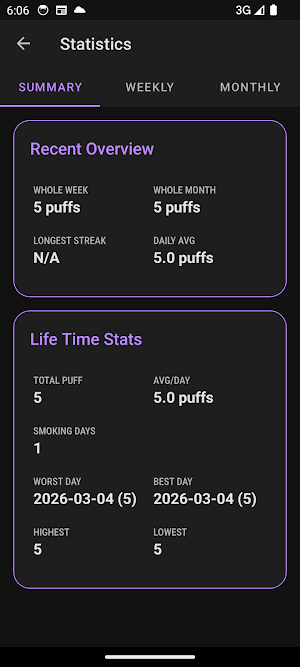 Vape Tracker - Puff Count Screenshot 3