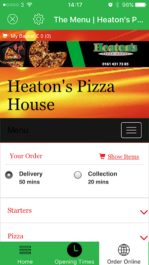 Heaton's Pizza Screenshot 2
