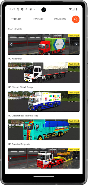 Mod Bussid Truk Balap Screenshot 2